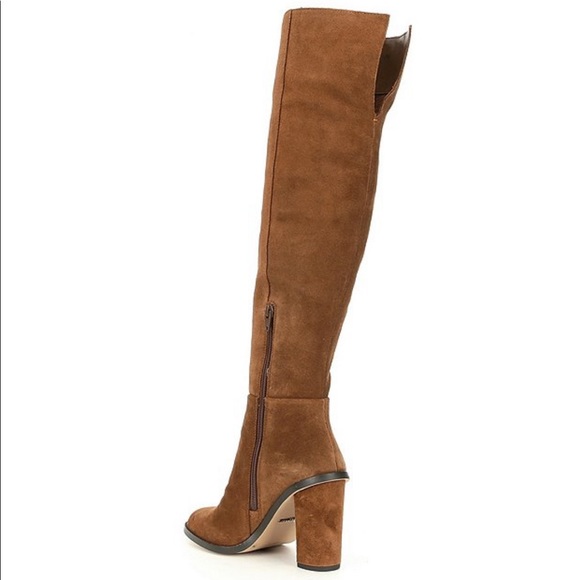 Gianni Bini Shoes - Gianni Bini Suede Over the Knee Block Heeled Boots